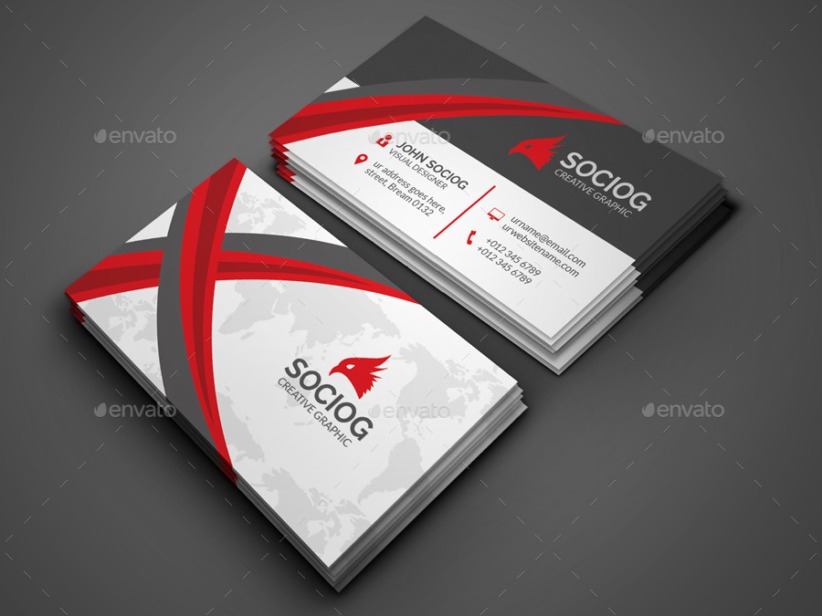 Visual Business Card, Print Templates GraphicRiver